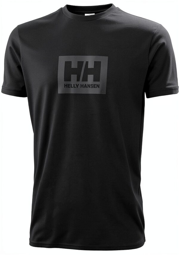 Helly Hansen T Shirt Uomo HH Box Nero Comfort Materiale