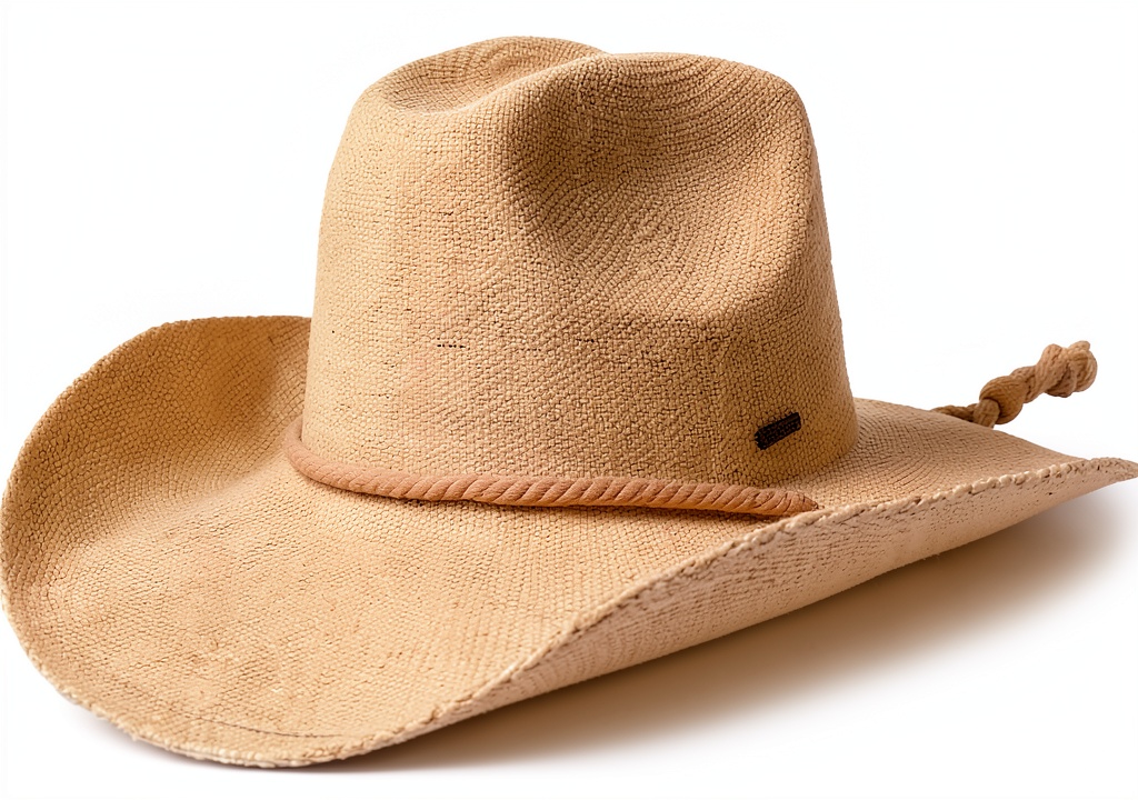Brixton Austin cowboy hat in beige straw material