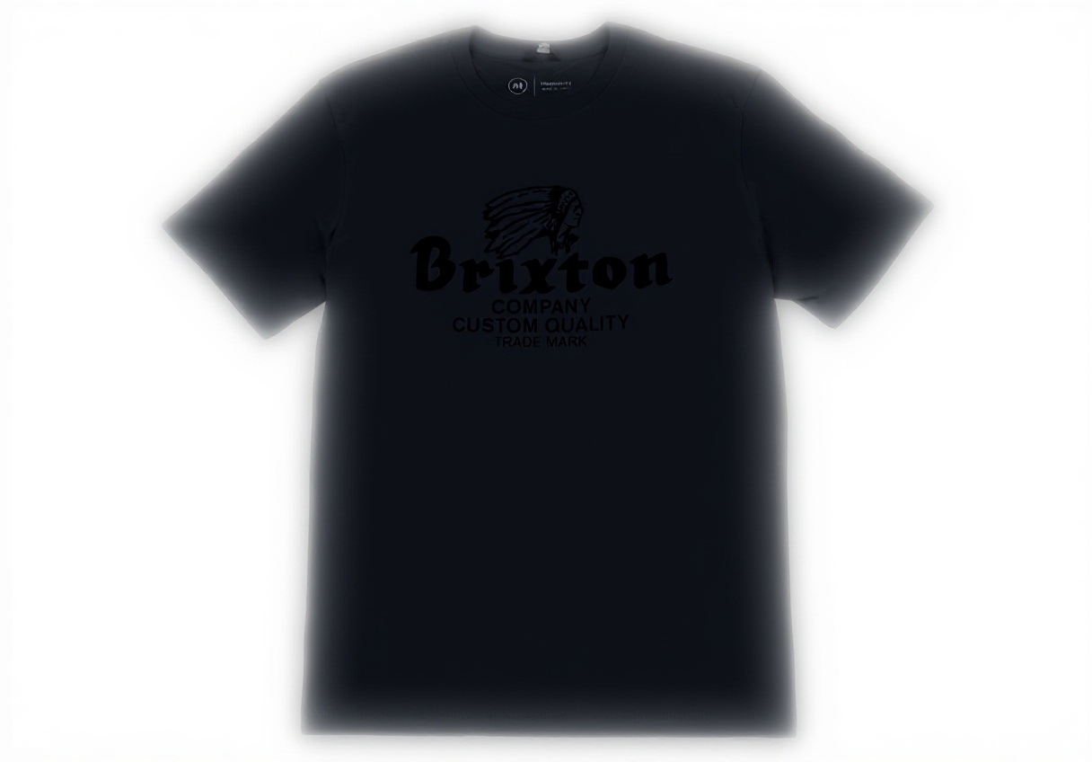 T-shirt Brixton Tank Top Prem Steel Blu indossata in un contesto urbano