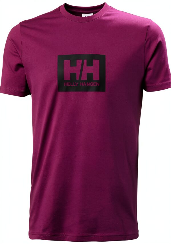 T-shirt Uomo Helly Hansen Box Cotone Biologico Logo HH