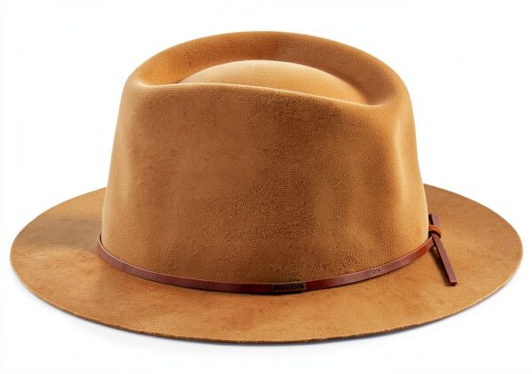 Cappello Fedora Uomo Brixton Wesley lana bronzo elegante