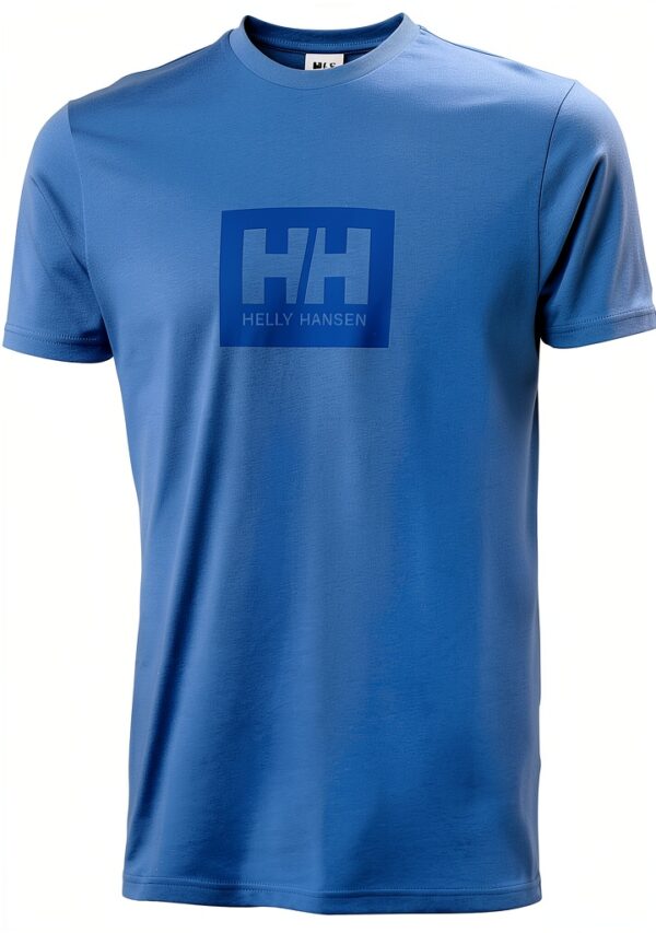 T-shirt Uomo Helly Hansen Box Cotone Biologico Logo HH