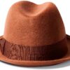 Cappello Fedora Brixton lana feltro tesa larga unisex-1