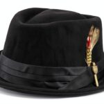 Cappello a tesa larga Nero L accessorio moda stile casual-0