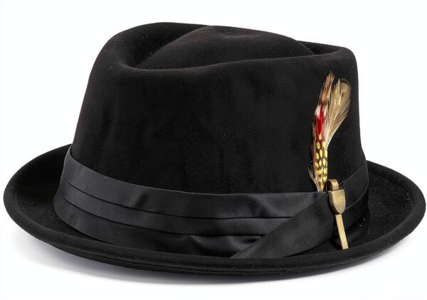 Cappello a tesa larga Nero L accessorio moda stile casual-0