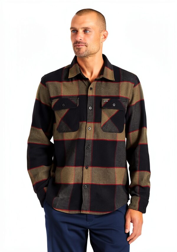 Camicia Uomo Brixton Stampa Personalizzata Vestibilità-1