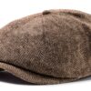 Basco Scozzese Uomo Grigio Nero Design Classico B Shield-0
