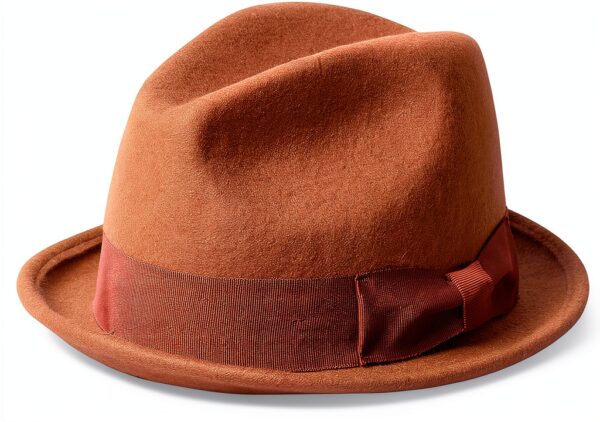 Cappello Fedora Brixton lana feltro tesa larga unisex-0