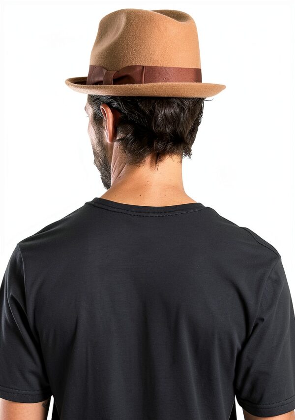 Cappello Fedora Brixton lana feltro tesa larga unisex-5