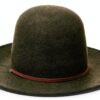 Cappello Brixton feltro lana unisex adulto nero verde-0