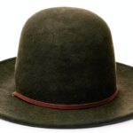 Cappello Brixton feltro lana unisex adulto nero verde-0