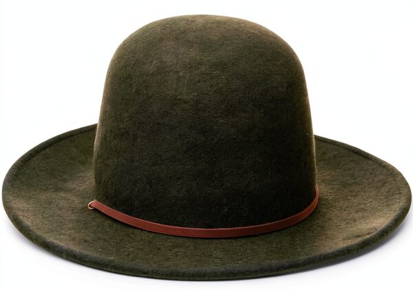 Cappello Brixton feltro lana unisex adulto nero verde-0