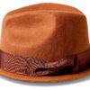 Cappello Fedora Brixton lana feltro tesa larga unisex-2