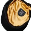 Berretto Newsboy Brixton Nero Twill a spina di pesce unisex-4