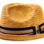 Fedora Brixton paglia fascia metallo unisex adulto-0