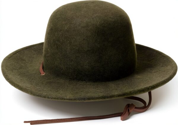 Cappello Brixton feltro lana unisex adulto nero verde-1