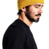 Berretto Becket Brixton acrilico senape unisex-2