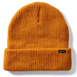 Berretto Becket Brixton acrilico senape unisex-0