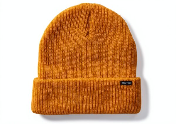 Berretto Becket Brixton acrilico senape unisex-0