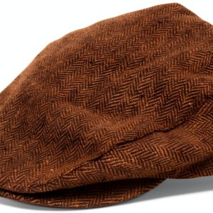 Berretto piatto Brixton Marron/kaki L tessuto leggero visiera 4.5 cm-0