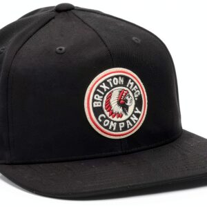Brixton Maglietta Unisex Nero 00267 Taglia Unica Acrilico Cotone-0
