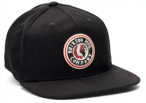 Brixton Maglietta Unisex Nero 00267 Taglia Unica Acrilico Cotone-0