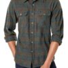 Camicetta uomo BRIXTON colletto button-down nero/carbone, vestibilità-0