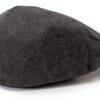 Berretto Newsboy Brixton Nero con tesa a scatto e fodera-1