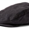 Berretto Brixton Unisex Spina di Pesce Nero Cotone Visiera 4 cm-0