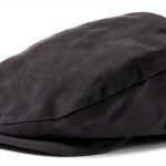 Berretto Brixton Unisex Spina di Pesce Nero Cotone Visiera 4 cm-0