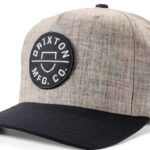 Berretto Snapback Brixton modello 10650 Grigio/Nero Taglia unica-0