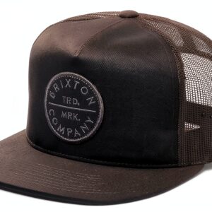 Cappellino snapback Brixton uomo - acrilico e lana, colore grigio-0