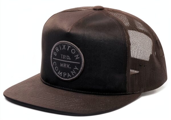 Cappellino snapback Brixton uomo - acrilico e lana, colore grigio-0