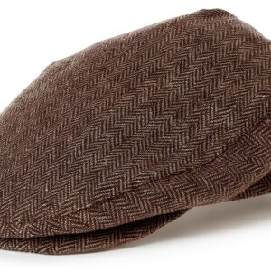 Berretto Newsboy Brixton Nero con tesa a scatto e fodera-0