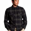 Brixton Camicia Uomo Nero Carbone Botton-down Vestibilità XXL-1