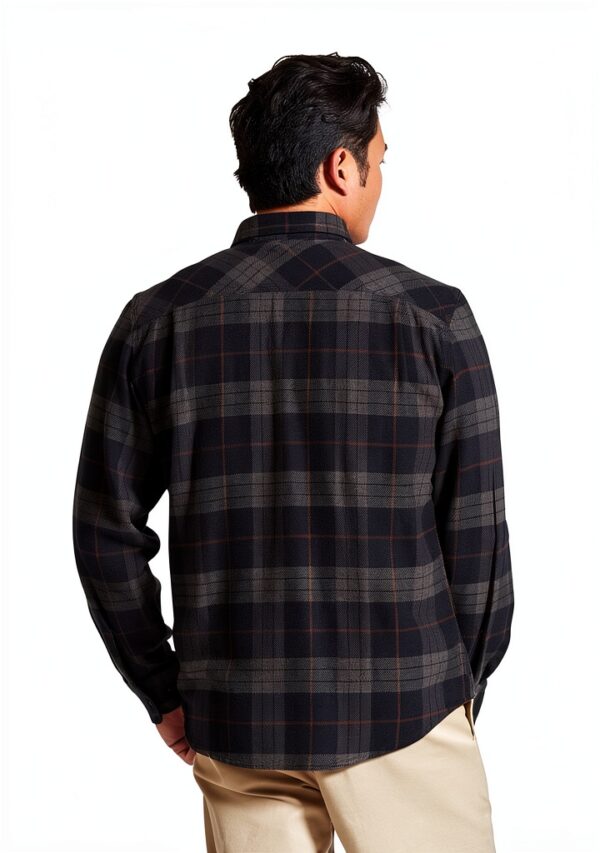 Brixton Camicia Uomo Nero Carbone Botton-down Vestibilità XXL-2