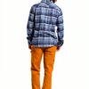 Camicia button-down uomo Brixton plaid, lana vegana, Nero/Carbone-3