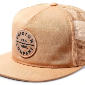 Cappellino Snapback Mesh Brixton Pledge colore Safari taglia unica-0