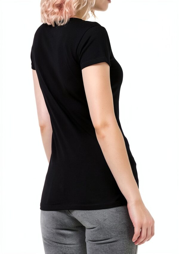 T-shirt donna Build Your Brand BY086 casual nero XS-5XL-2