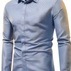 Camicia elegante da uomo Slim Fit, maniche lunghe, colore a scelta-0