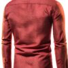 Camicia elegante da uomo a maniche lunghe nero taglia S-1