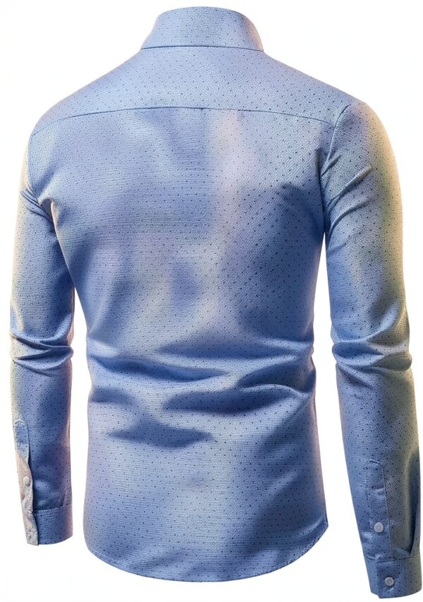 Camicia elegante da uomo Slim Fit, maniche lunghe, colore a scelta-1