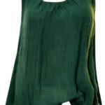 Camicie Larghe Gilet Camicetta più Cotone Ampio Senza Maniche in Lino t-Shirt da Donna Canotte da Donna Camicetta da Donna Camicie Cotone Maniche Lunghe-0
