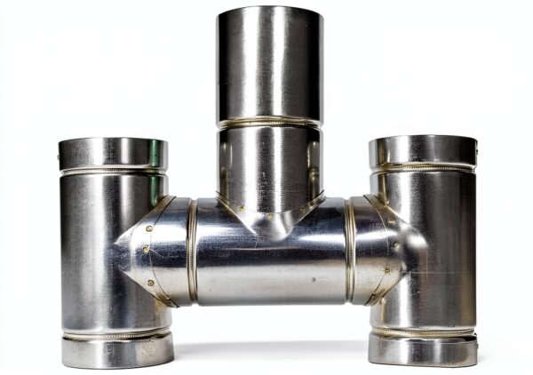 O.V.S. Fumaiolo Lamiera Zincata Ad H Diametro 12 cm Argento-0