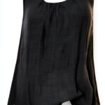 Camicie Larghe Gilet Camicetta più Cotone Ampio Senza Maniche in Lino t-Shirt da Donna Canotte da Donna Camicetta da Donna Camicie Cotone Maniche Lunghe-0