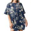 T-Shirt Oversize a Maniche Corte da Donna con Stampa, Tuniche morbide, Girocollo, Casual, morbide, Top Maglietta Scritta Personalizzata Maglietta Coreana Donna T-Shirt Donna Bianca-3