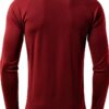 T-Shirt da Uomo Camicia Slim Fit Girocollo Basic Bottoni Manica Lunga Top alla Moda Camicie Casual T-Shirt Tinta Unita con Scollo a V vestibilità Regolare Tinta Unita Top in Cotone con Bottoni-1
