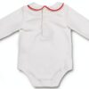 THUN, Body 'Il mio Primo Natale' di Colore Bianco in 100% Cotone con Iconico Orsetto Thun, Linea OVS, 3-6 Mesi-1