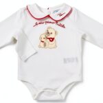 THUN, Body 'Il mio Primo Natale' di Colore Bianco in 100% Cotone con Iconico Orsetto Thun, Linea OVS, 3-6 Mesi-0