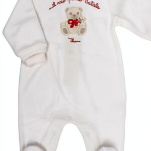Tutina Thun Il Mio Primo Natale Bianco Latte Cotone 6-9 Mesi-0
